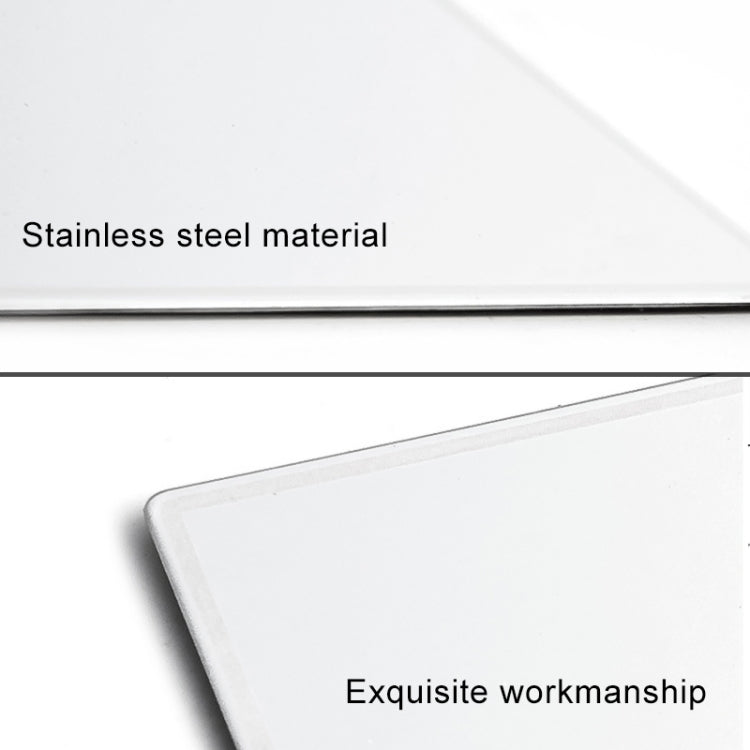 Portable Car Sunshade Makeup Mirror Stainless Steel Vanity Mirror, Size: 110 x 65mm - free shipping - PMC TechLife - Order now!