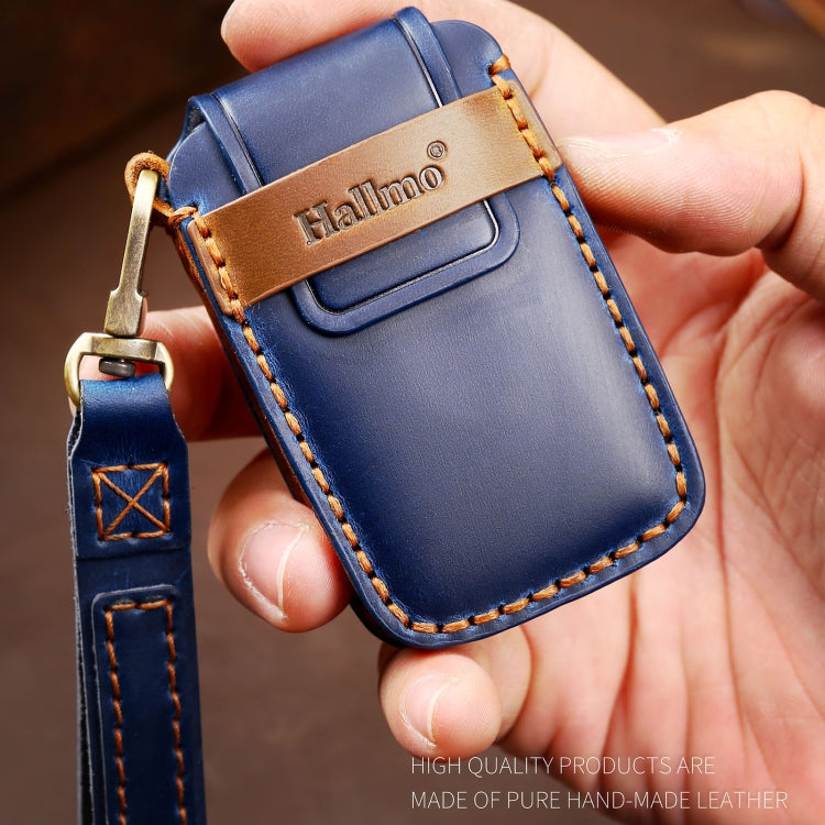 Hallmo Car Cowhide Leather Key Protective Cover Key Case for Land Rover Discovery 5 A Style(Black) - free shipping - PMC TechLife - Order now!