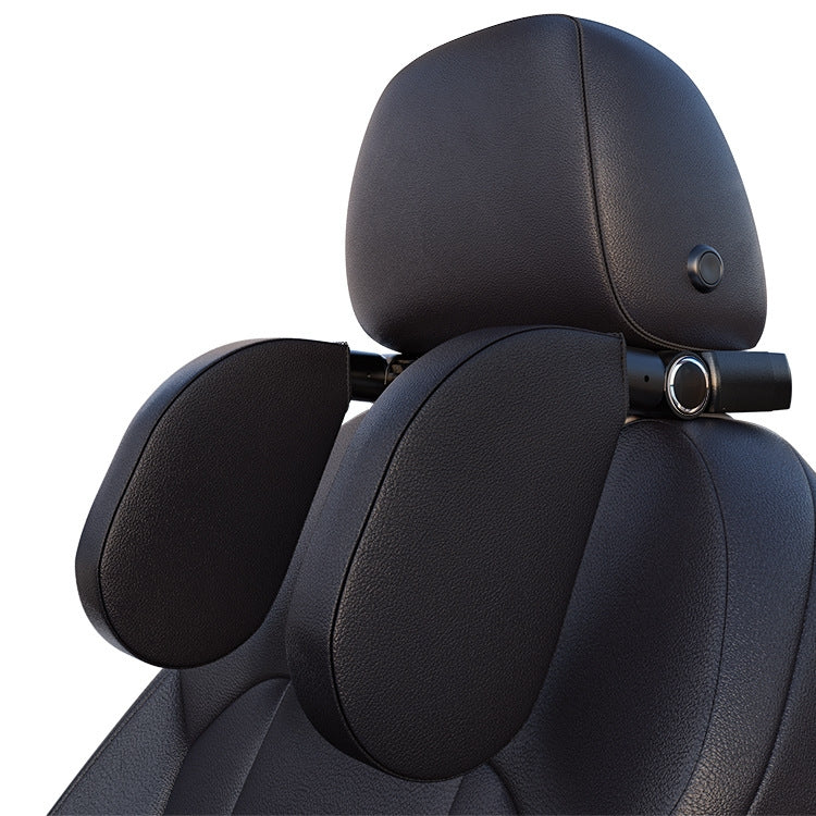 A05 Adjustable Car Auto U-shaped Memory Foam Neck Rest Cushion Seat Pillow with Hook & Mobile Phone Holder (Black) - Seat Accessories by PMC TechLife | Online Shopping South Africa | PMC TechLife