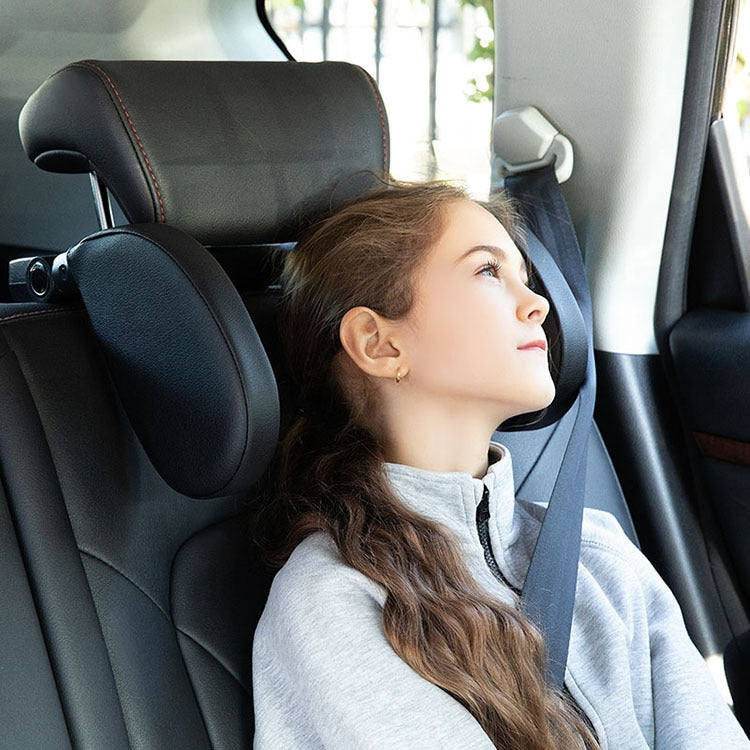 A05 Adjustable Car Auto U-shaped Memory Foam Neck Rest Cushion Seat Pillow with Hook & Mobile Phone Holder (Black) - Seat Accessories by PMC TechLife | Online Shopping South Africa | PMC TechLife