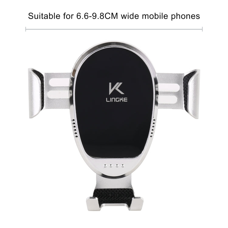 LINGKE Car Air Outlet Snap-in Gravity Mobile Phone Holder - Car Holders by PMC TechLife | Online Shopping South Africa | PMC TechLife