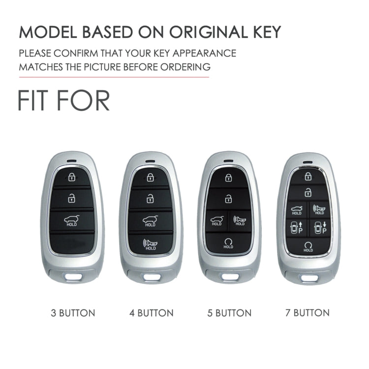Hallmo Car Cowhide Leather Key Protective Cover Key Case for Hyundai 3-button(Brown) - free shipping - PMC TechLife - Order now!