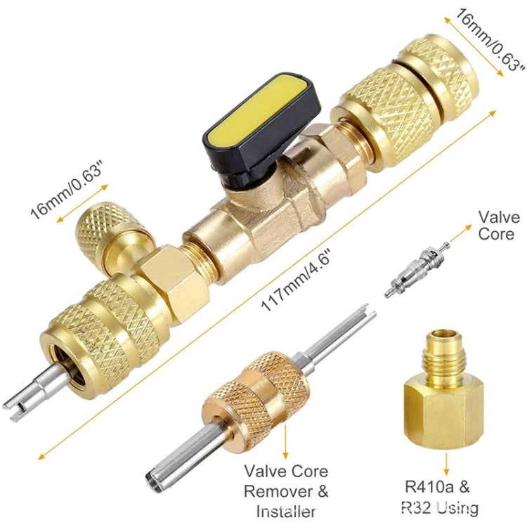 R410A R22 Spool Remover Installation Tool with Dual Size SAE 1/4 and 5/16 Ports - free shipping - PMC TechLife - Order now!