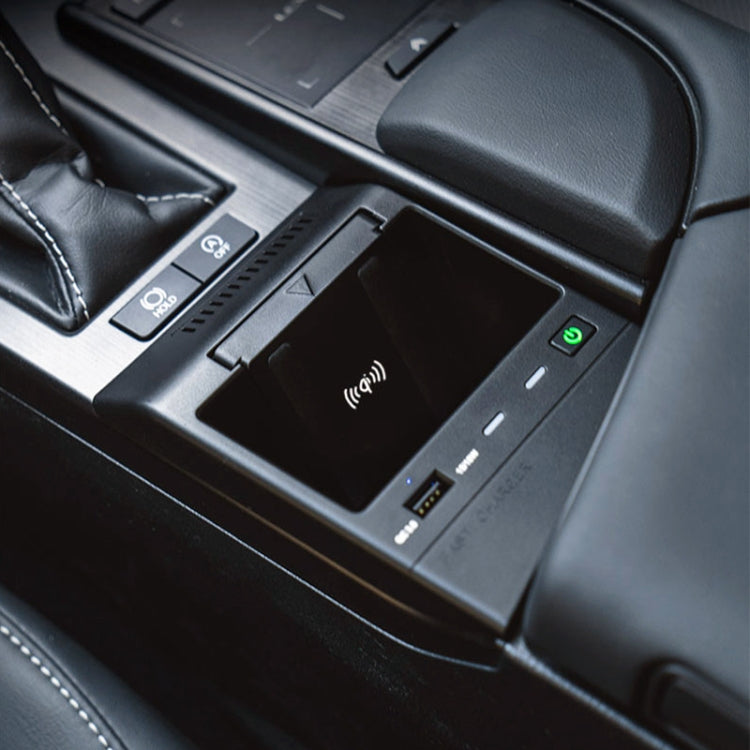 HFC-1110 Car Qi Standard Wireless Charger 10W Quick Charging for Lexus ES 2018-2022, Left Driving - Wireless Charging Pads by PMC TechLife | Online Shopping South Africa | PMC TechLife