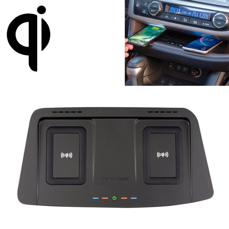 HFC-1061 Car Qi Standard Wireless Charger 10W Quick Charging for Toyota Highlander 2015-2021, Left Driving - Wireless Charging Pads by PMC Jewellery | Online Shopping South Africa | PMC Jewellery