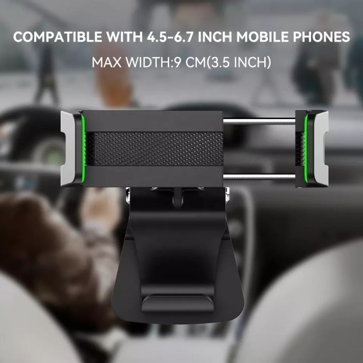 Multifunctional Car Sun Visor Rear Seat Mobile Phone Holder (Green) - Car Holders by PMC TechLife | Online Shopping South Africa | PMC TechLife