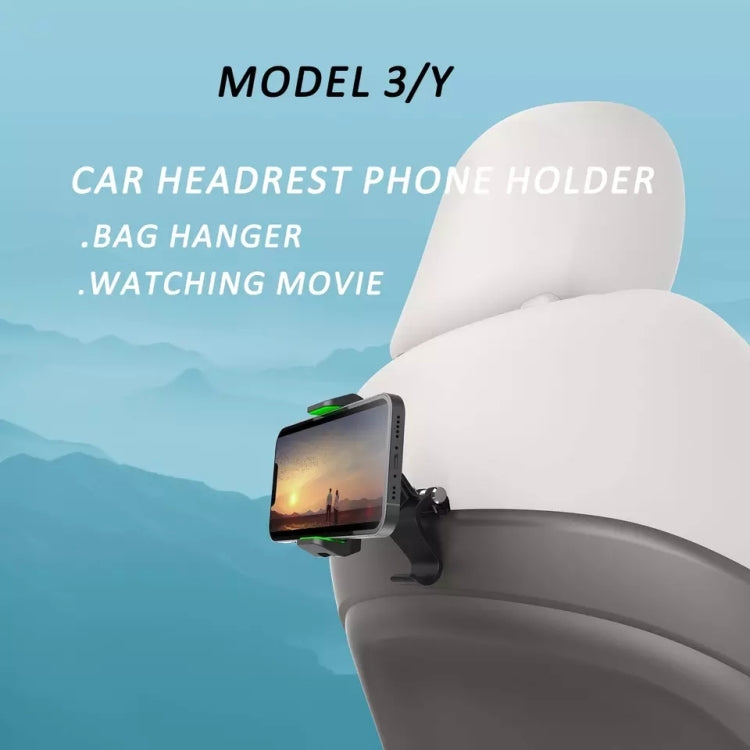 Multifunctional Car Sun Visor Rear Seat Mobile Phone Holder (Green) - Car Holders by PMC TechLife | Online Shopping South Africa | PMC TechLife