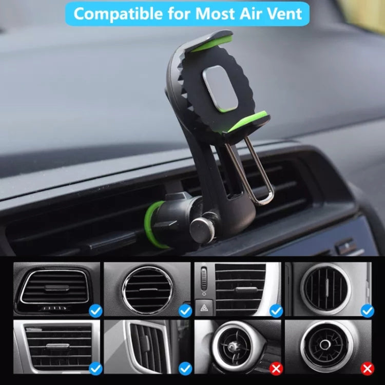 Multifunctional Car Air Conditioner Air Outlet Phone Holder (Green) - Car Holders by PMC TechLife | Online Shopping South Africa | PMC TechLife