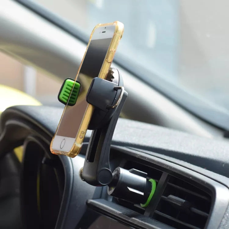 Multifunctional Car Air Conditioner Air Outlet Phone Holder (Green) - Car Holders by PMC TechLife | Online Shopping South Africa | PMC TechLife
