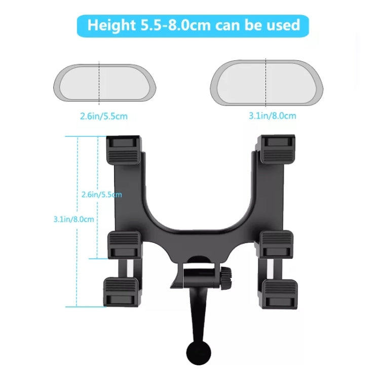 Silicone Magnet Car Rear Mirror Navigation Phone Holder - Car Holders by PMC TechLife | Online Shopping South Africa | PMC TechLife