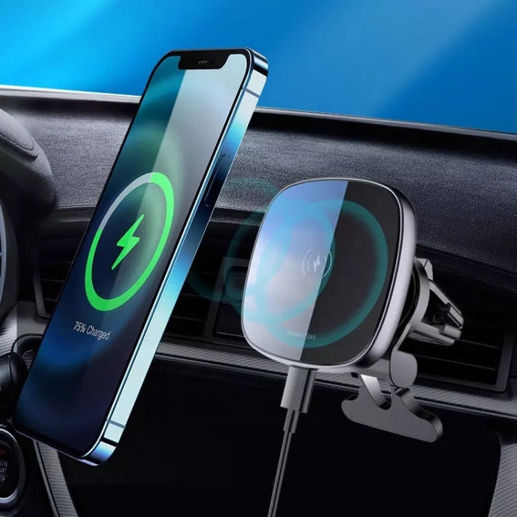 15W Car Magnetic Wireless Charger Mobile Phone Wireless Charger Stand - Wireless Charger Holders by PMC TechLife | Online Shopping South Africa | PMC TechLife