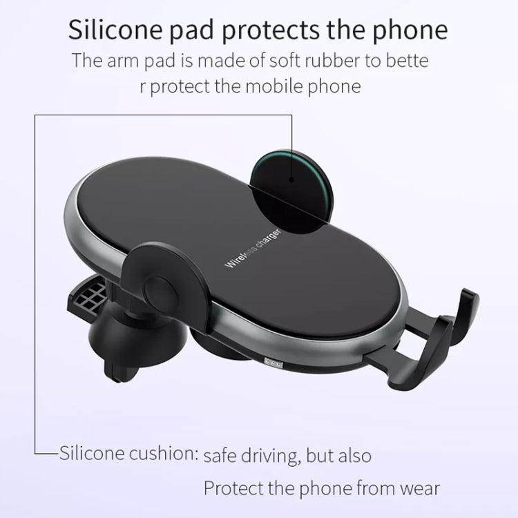 Car Smart Wireless Charger Phone Holder - Wireless Charger Holders by PMC TechLife | Online Shopping South Africa | PMC TechLife