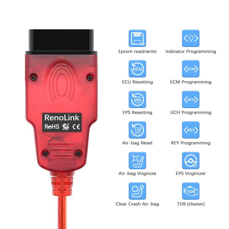 For Renault Renolink V2.10 Car Diagnostic OBD OBD2 ECU Programmer ECM UCH Key Programmer Tool - Code Readers & Scan Tools by PMC TechLife | Online Shopping South Africa | PMC TechLife | Buy Now Pay Later Mobicred