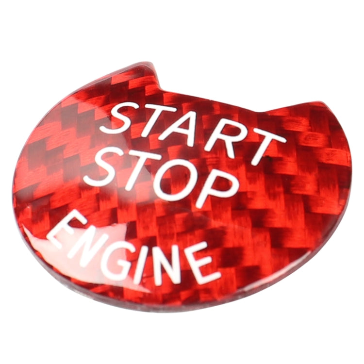 Car Carbon Fiber Engine Start Button Decorative Cover Trim for Nissan / Infiniti (Red) - Decoration Rings by PMC TechLife | Online Shopping South Africa | PMC TechLife