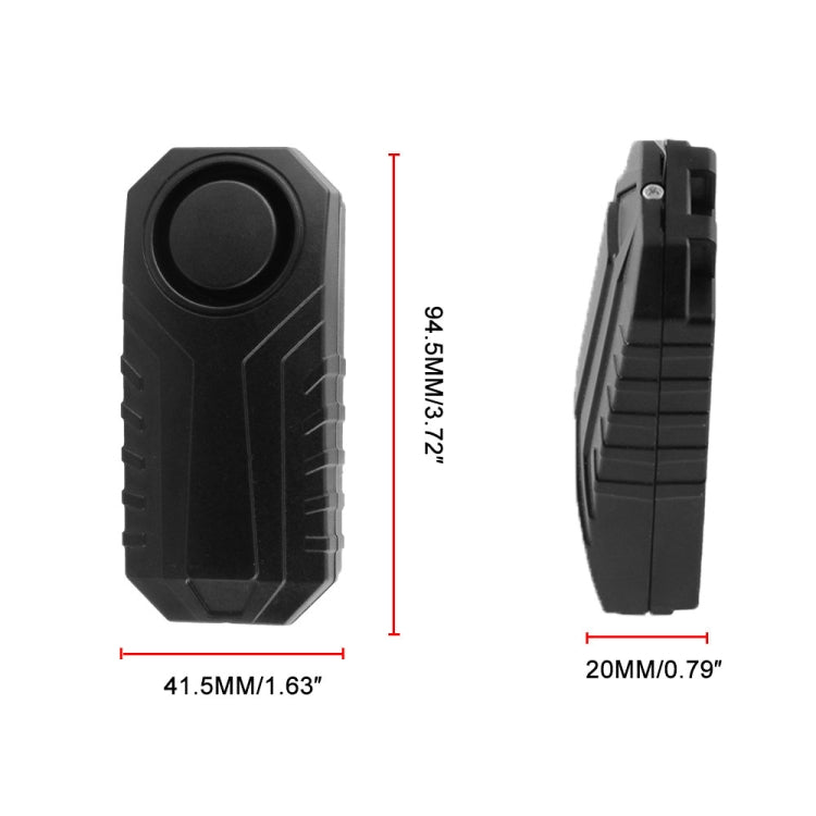 Wireless Anti-Theft Vibration Motorcycle Bicycle Waterproof Security Bike Alarm with Remote - Theft Protection by PMC TechLife | Online Shopping South Africa | PMC TechLife