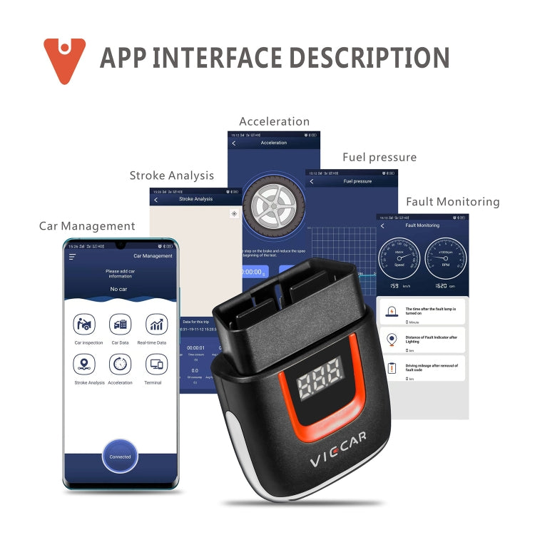 Viecar VP002 Car Mini OBD Fault Detector V1.5 WiFi Diagnostic Tool - Code Readers & Scan Tools by PMC TechLife | Online Shopping South Africa | PMC TechLife