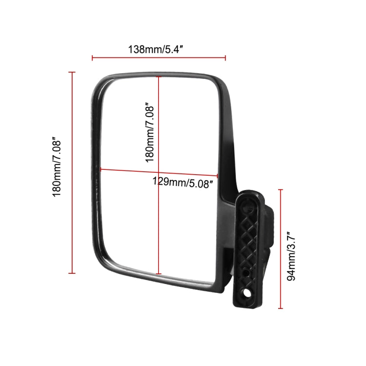 Side Mirror Rear View Mirror for Golf Carts - Side Mirrors by PMC TechLife | Online Shopping South Africa | PMC TechLife