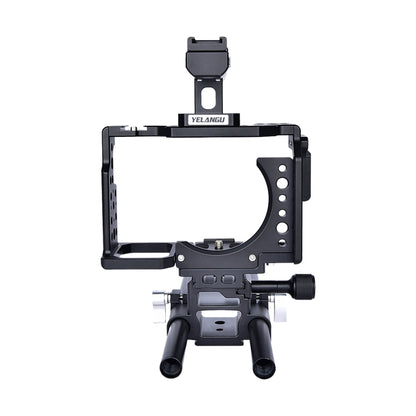 YELANGU CA7 YLG0908A-A Handle Video Camera Cage Stabilizer for  Sony A7K & A7X & A73  & A7S & A7R & A7RII & A7SII(Black) - Camera Cage by YELANGU | Online Shopping South Africa | PMC Jewellery | Buy Now Pay Later Mobicred