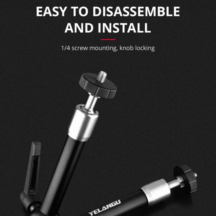 YELANGU 11 inch Adjustable Friction Articulating Magic Arm (Black) - free shipping - PMC TechLife - Order now!