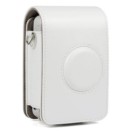 Full Body Camera Retro PU Leather Case Bag with Strap for FUJIFILM instax mini Liplay (White) - Leather Bag by PMC Jewellery | Online Shopping South Africa | PMC Jewellery