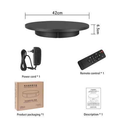 42cm Electric Rotating Display Stand Video Shooting Props Turntable, Load: 100kg, Plug-in Power, UK Plug(White) -  by PMC Jewellery | Online Shopping South Africa | PMC Jewellery