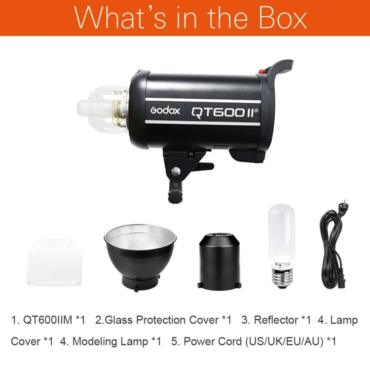 Godox QT600IIM 600Ws 1/8000s High Speed  Strobe Studio Flash Light(AU Plug) - free shipping - PMC TechLife - Order now!
