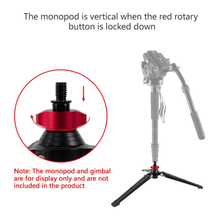 BEXIN ST-3 Three Feet Monopod Stand Base Mini Desktop Tripod - Monopods by BEXIN | Online Shopping South Africa | PMC Jewellery