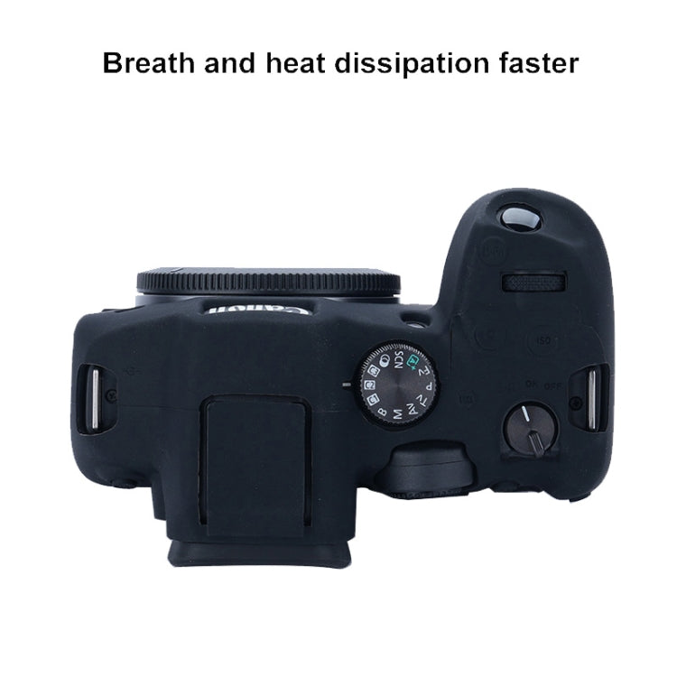 For Canon EOS R7 Soft Silicone Protective Case (Black) - Protective Case by PMC TechLife | Online Shopping South Africa | PMC TechLife | Buy Now Pay Later Mobicred