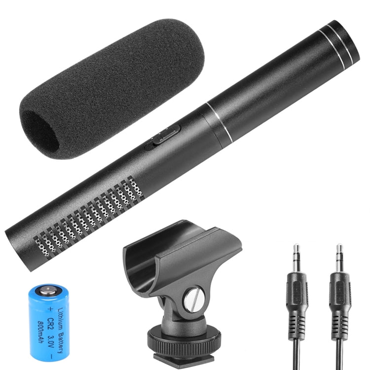 YELANGU YLG1401A Double Back Pole Professional Condenser Shotgun Microphone for DSLR & DV Camcorder(Black) - Camera Microphone by YELANGU | Online Shopping South Africa | PMC TechLife | Buy Now Pay Later Mobicred