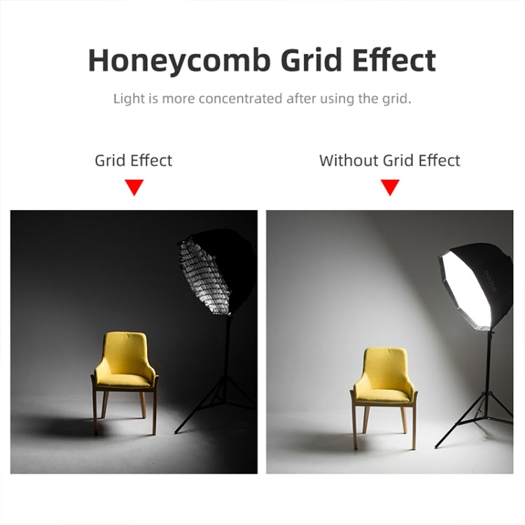 TRIOPO S90 Diameter 90cm Honeycomb Grid Octagon Softbox Reflector Diffuser for Studio Speedlite Flash Softbox -  by TRIOPO | Online Shopping South Africa | PMC TechLife | Buy Now Pay Later Mobicred