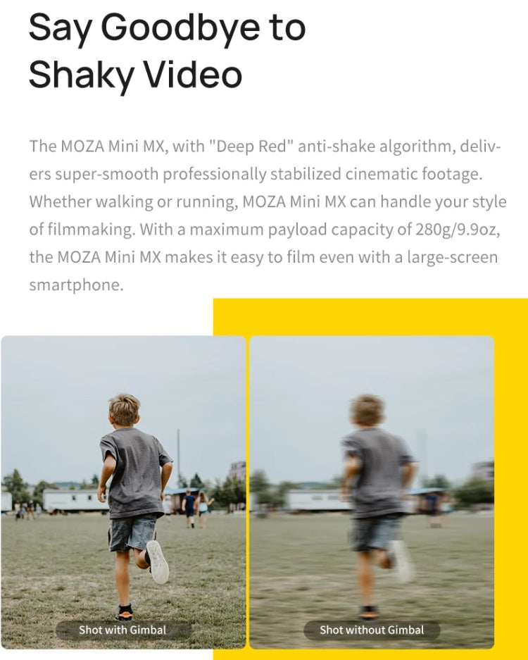 MOZA Mini MX 3 Axis Foldable Handheld Gimbal Stabilizer for Action Camera and Smart Phone(Grey) - free shipping - PMC TechLife - Order now!