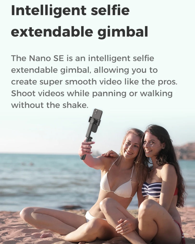MOZA NANO SE Foldable Selfie Stick Handheld Gimbal Stabilizer for Smart Phone(Green) - free shipping - PMC TechLife - Order now!