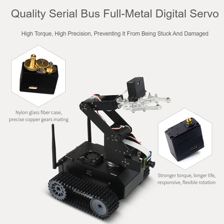 Waveshare JETANK AI Tracked Mobile Robot Kit, Based on Jetson Nano, EU Plug - free shipping - PMC TechLife - Order now!