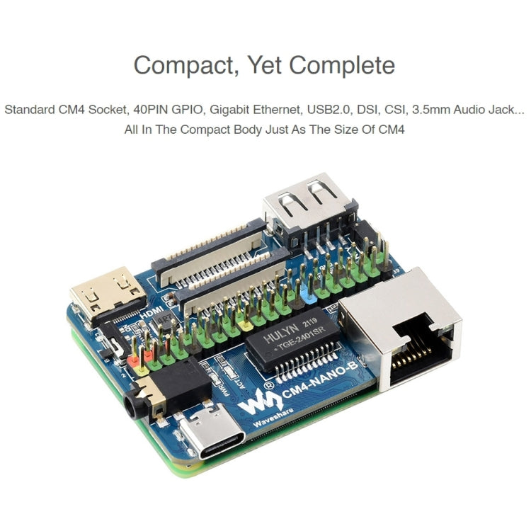 Waveshare Nano Base Board B for Raspberry Pi CM4 - free shipping - PMC TechLife - Order now!