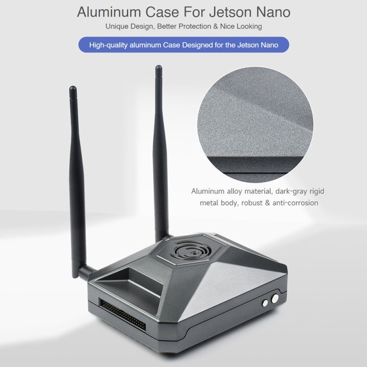 Waveshare Aluminum Case Type F for Jetson Nano Development Kit - Other Accessories by WAVESHARE | Online Shopping South Africa | PMC Jewellery