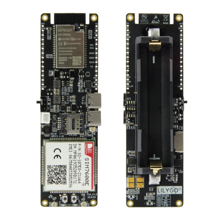 TTGO T-SIM7600E-H ESP32 WiFi Bluetooth 18560 Battery Holder Solar Charge Module Development Board - free shipping - PMC TechLife - Order now!
