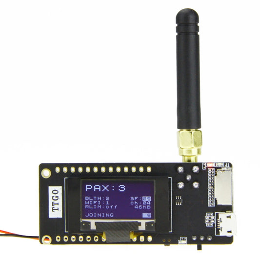 TTGO LORA32 V2.1 ESP32 0.96 inch OLED Bluetooth WiFi Wireless Module 433MHz SMA IP5306 Module with Antenna - Module by TTGO | Online Shopping South Africa | PMC Jewellery | Buy Now Pay Later Mobicred