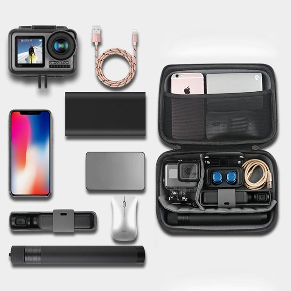 RUIGPRO Shockproof Waterproof Portable Case Box for DJI Osmo Action, Size: 17.3cm x 12.3cm x 6.5cm(Black) - Case & Bags by RUIGPRO | Online Shopping South Africa | PMC TechLife | Buy Now Pay Later Mobicred