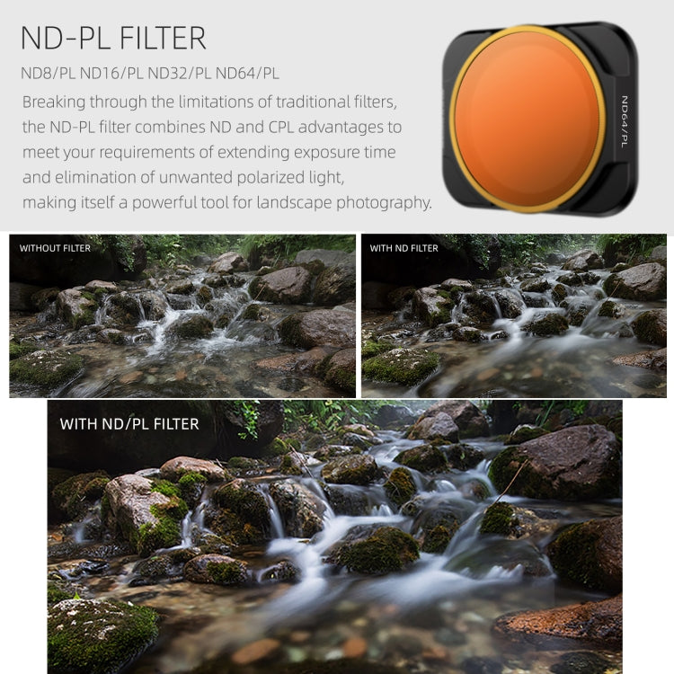 Sunnylife A2S-FI9343 ND64PL Lens Filter for DJI Air 2S - free shipping - PMC TechLife - Order now!