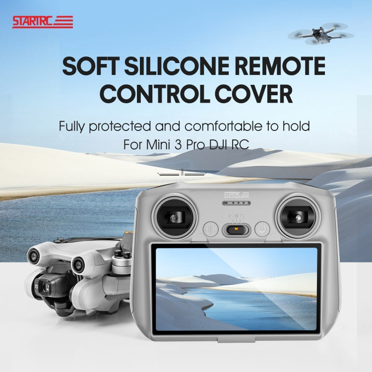 STARTRC Silicone Shockproof Anti-scratch Case for DJI Mini 3 Pro Remote Control(Grey) - Carry Cases & Bags by STARTRC | Online Shopping South Africa | PMC TechLife | Buy Now Pay Later Mobicred