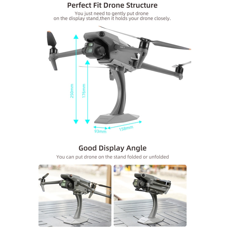 For DJI Mavic 3 / Mavic 2 / Mavic Pro Sunnylife ZJ566 Drone Bracket Desktop Display Stand (Grey) - free shipping - PMC TechLife - Order now!