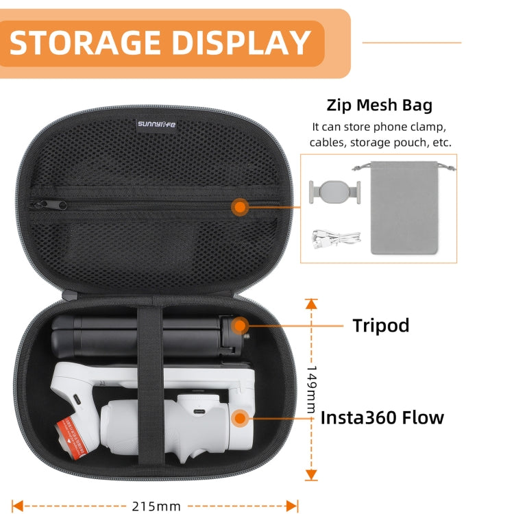 Portable Storage Bag Box For DJI OSMO Mobile Series / Insta360 Flow / ZHIYUN / FEIYU(Grey) - free shipping - PMC TechLife - Order now!