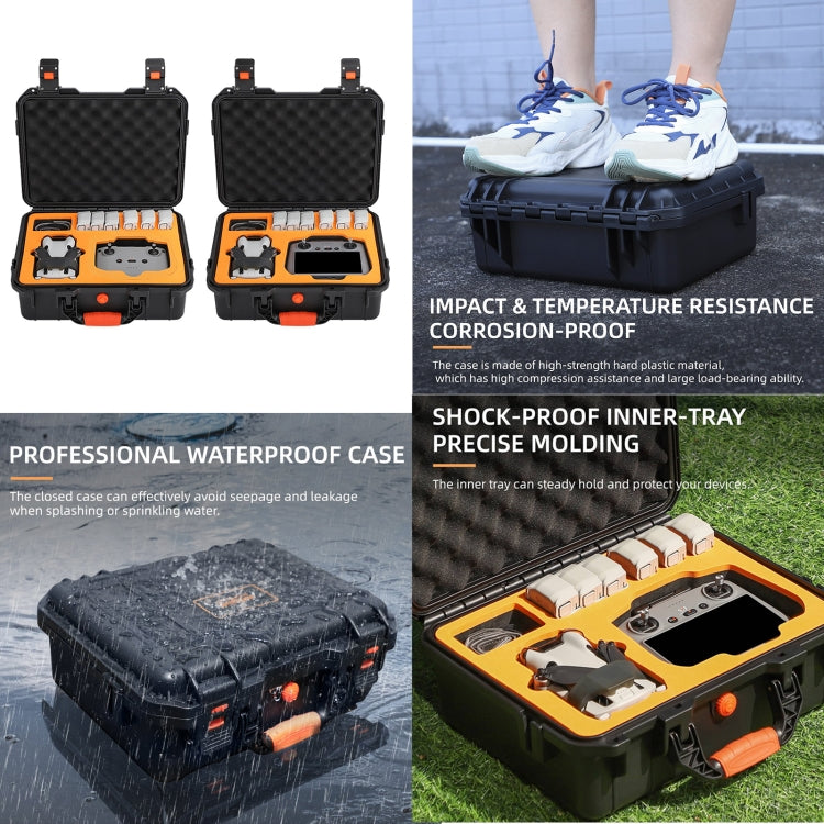 For DJI Mini 4 Pro Sunnylife Safety Carrying Case Waterproof Shock-proof Hard Travel Case (Black) - free shipping - PMC TechLife - Order now!