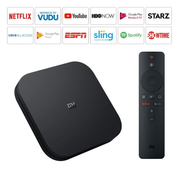 Xiaomi TV Box S 2nd Gen 4K HDR Google TV with Google Assistant Remote Streaming Media Player, Cortex-A55 Quad-core 64bit, 2GB+8GB, Google TV, EU Version(Black) - Others by Xiaomi | Online Shopping South Africa | PMC Jewellery | Buy Now Pay Later Mobicred