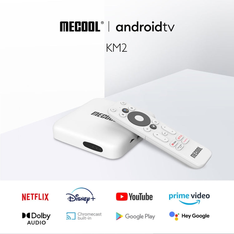 MECOOL KM2 4K Smart TV BOX Android 10.0 Media Player with Remote Control, Amlogic S905X2 Quad Core ARM Cortex A55, RAM: 2GB, ROM: 8GB, Support Bluetooth, HDMI, TF Card, EU Plug - Amlogic S905 by MECOOL | Online Shopping South Africa | PMC Jewellery | Buy Now Pay Later Mobicred