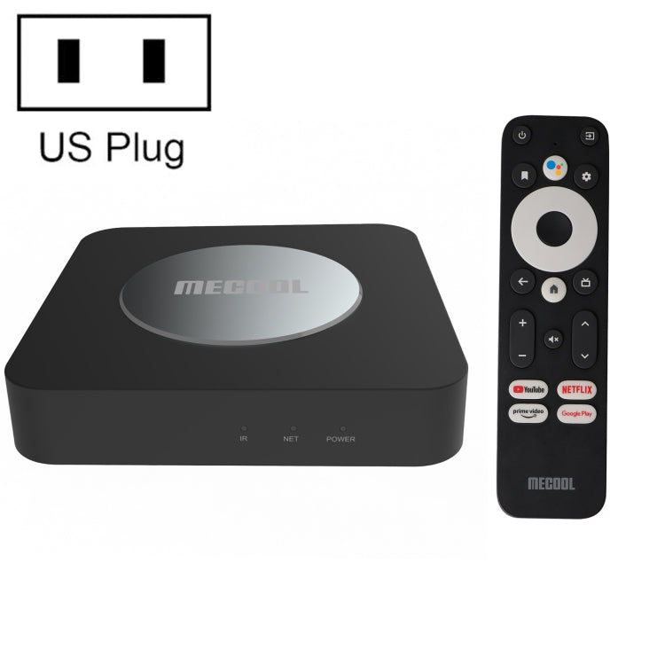 MECOOL KM2 Plus 4K Smart TV BOX Android 11.0 Media Player with Remote Control, Amlogic S905X2 Quad Core, RAM: 2GB, ROM: 16GB, US Plug - Amlogic S905 by MECOOL | Online Shopping South Africa | PMC Jewellery | Buy Now Pay Later Mobicred