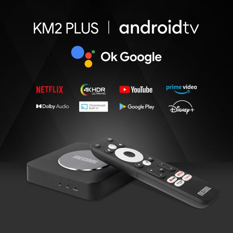 MECOOL KM2 Plus 4K Smart TV BOX Android 11.0 Media Player with Remote Control, Amlogic S905X2 Quad Core, RAM: 2GB, ROM: 16GB, US Plug - Amlogic S905 by MECOOL | Online Shopping South Africa | PMC Jewellery | Buy Now Pay Later Mobicred