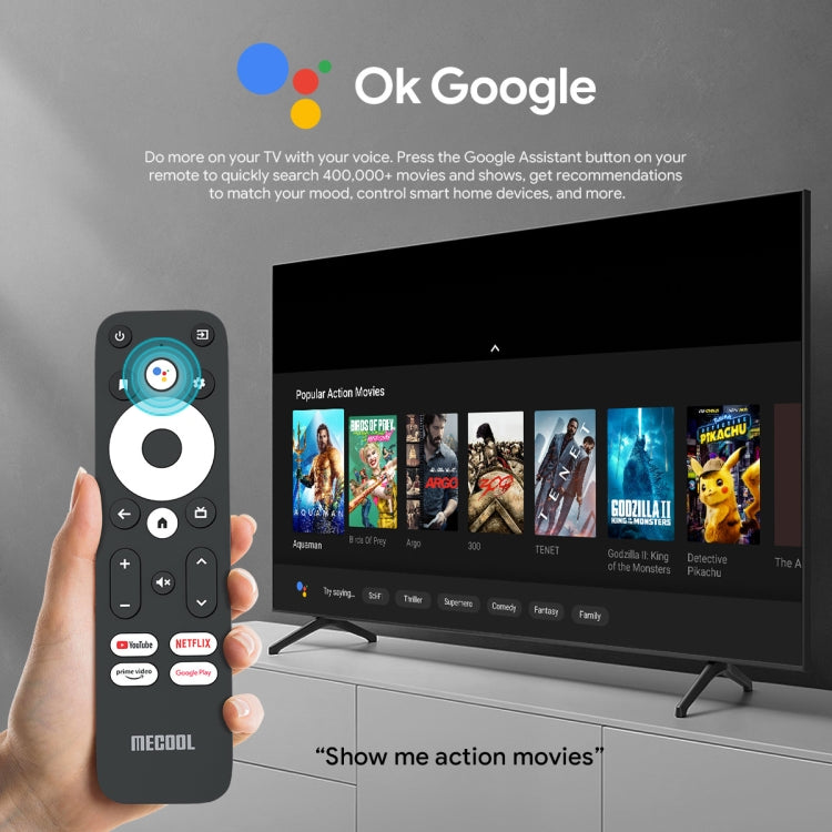 MECOOL KM2 Plus 4K Smart TV BOX Android 11.0 Media Player with Remote Control, Amlogic S905X2 Quad Core, RAM: 2GB, ROM: 16GB, US Plug - Amlogic S905 by MECOOL | Online Shopping South Africa | PMC Jewellery | Buy Now Pay Later Mobicred