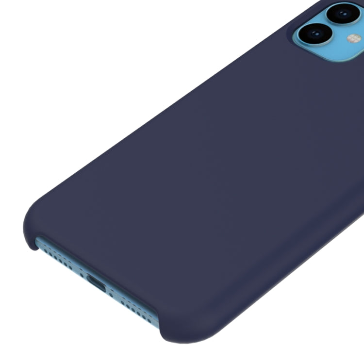 For iPhone 11 Solid Color Liquid Silicone Shockproof Case (White) - iPhone 11 Cases by PMC TechLife | Online Shopping South Africa | PMC TechLife
