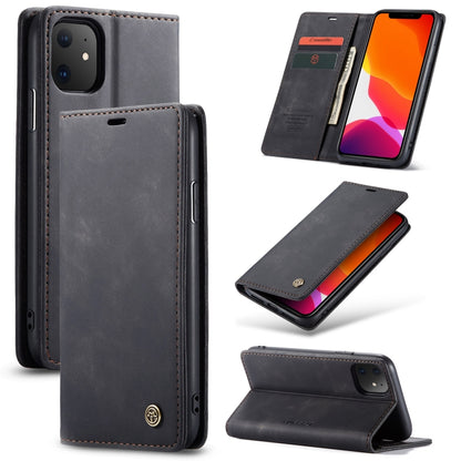 CaseMe-013 Multifunctional Horizontal Flip Leather Case with Card Slot & Holder & Wallet for iPhone 11(Black) - iPhone 11 Cases by CaseMe | Online Shopping South Africa | PMC Jewellery | Buy Now Pay Later Mobicred